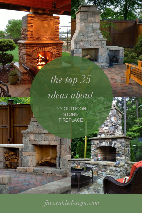 The top 35 Ideas About Diy Outdoor Stone Fireplace Home, Family
